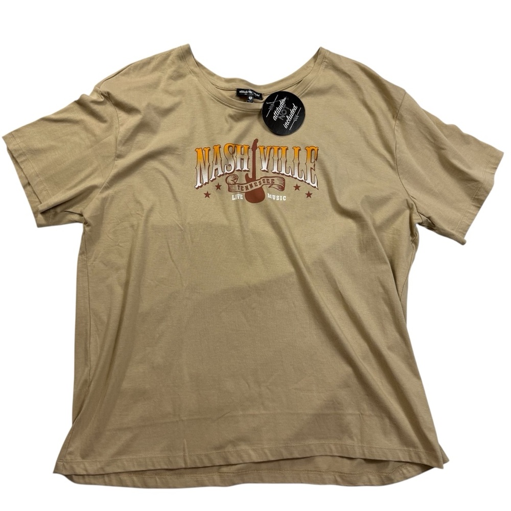 NWT Attitude Not Included Women’s Short Sleeve T-Shirt XL Nashville Tennessee